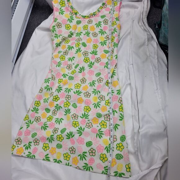 VINTAGE 60s The Vested Gentress pineapple‎ floral shift mini dress S - Picture 10 of 10